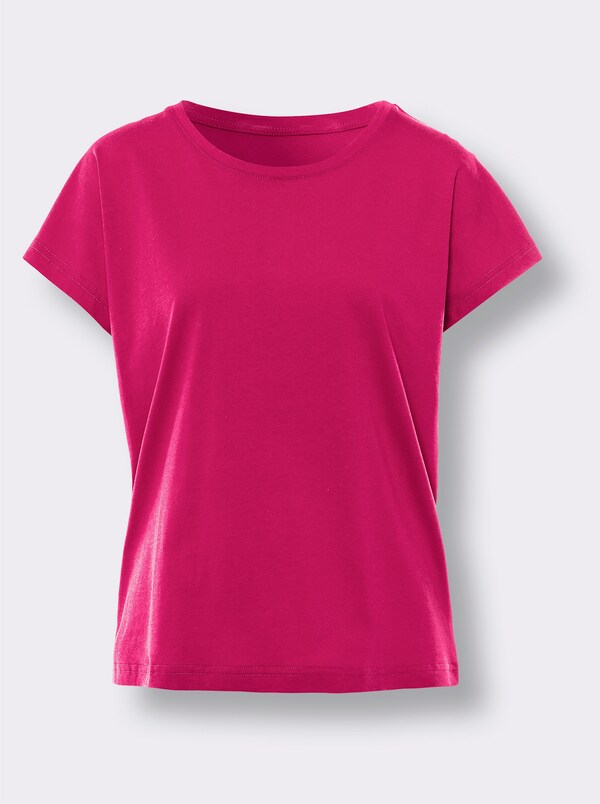 Patrizia Dini By Heine Shirt Met Korte Mouwen En Modal Pink