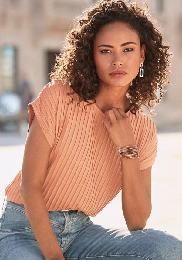 patrizia dini by heine Shirt met korte mouwen peach