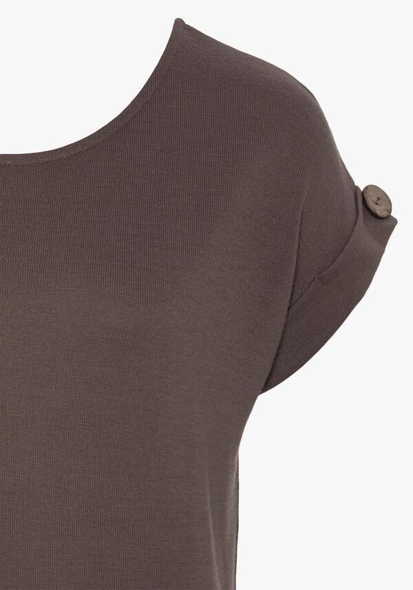 Patrizia Dini By Heine Shirt Met Korte Mouwen Taupe