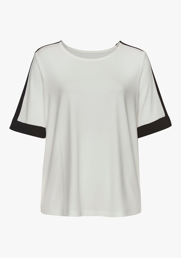 Patrizia Dini By Heine Shirt Met Korte Mouwen Wit/zwart