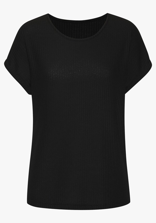 Patrizia Dini By Heine Shirt Met Korte Mouwen Zwart Crème