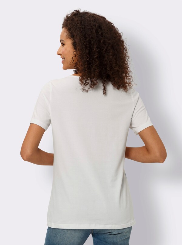 Patrizia Dini By Heine Shirt Met Letterprint Wit Geprint