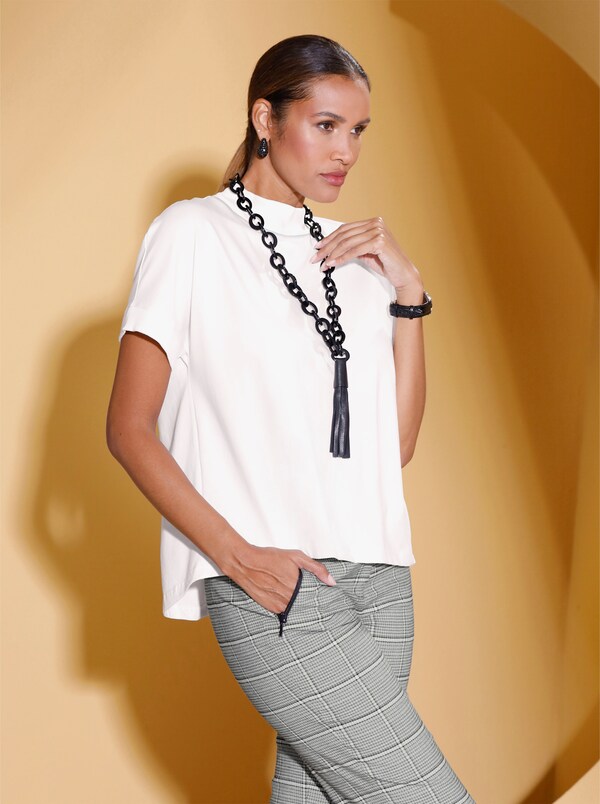 patrizia dini by heine Shirt met opstaande kraag en vleermuismouw ecru