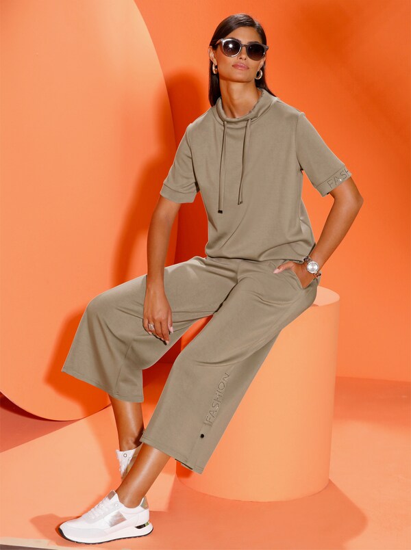 patrizia dini by heine Shirt met opstaande kraag van zacht materiaal leem