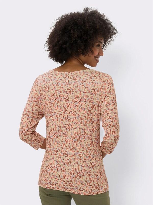 Patrizia Dini By Heine Shirt Met Print Zand/papaja Bedrukt