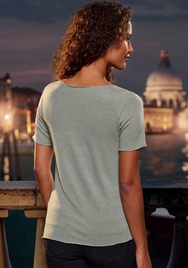 patrizia dini by heine Shirt met ronde hals lindegroen