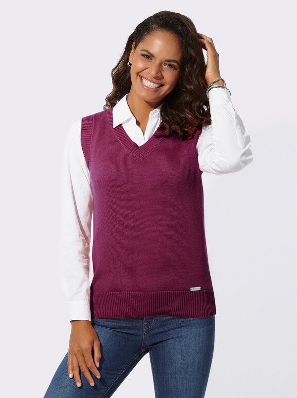 patrizia dini by heine Slip-over met ribboorden fuchsia