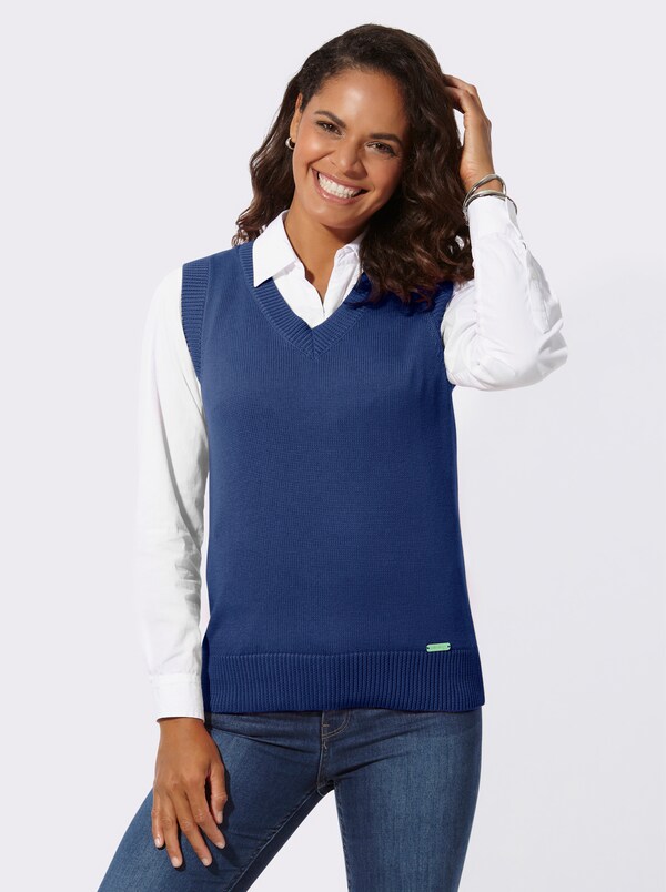 patrizia dini by heine Slip-over met ribboorden koningsblauw