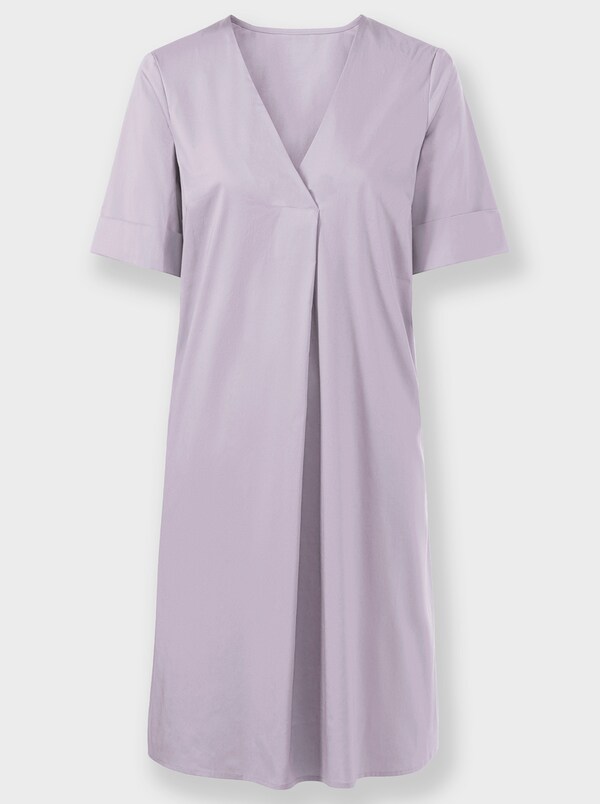 Patrizia Dini By Heine Sommerkleid Mit Falte Am V-Ausschnitt Lila
