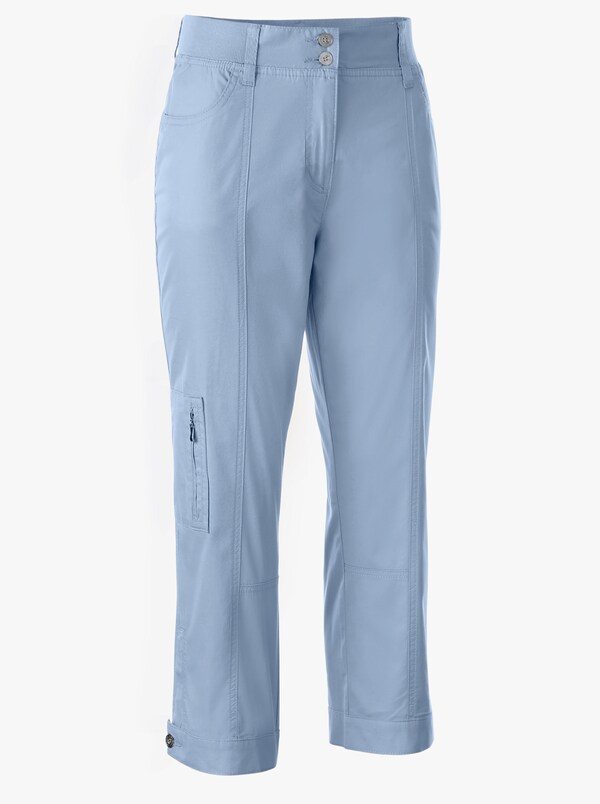 Patrizia Dini By Heine Stretchbroek Met Rits Aan De Pijpzoom Lichtblauw