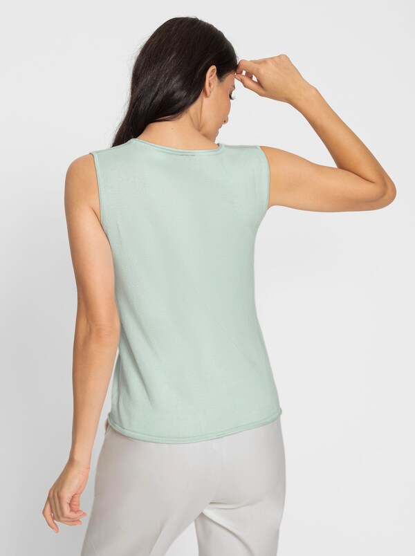 Patrizia Dini By Heine Stricktop Mit Rollkanten Zacht Mint