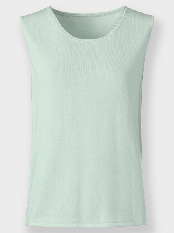 Patrizia Dini By Heine Stricktop Mit Rollkanten Zacht Mint