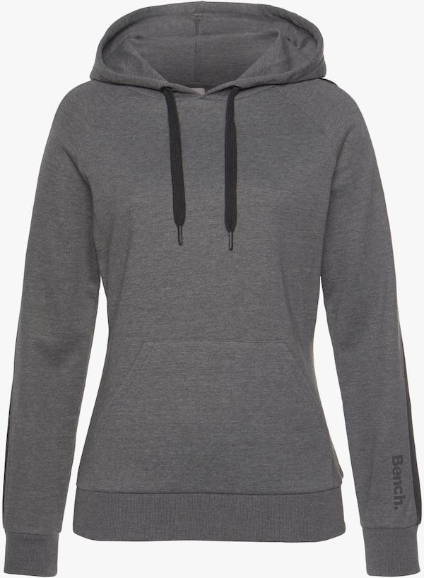 Patrizia Dini By Heine Sweatshirt Met Capuchon Antraciet/zwart Gemêleerd