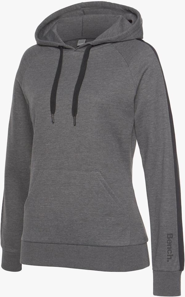 Patrizia Dini By Heine Sweatshirt Met Capuchon Antraciet/zwart Gemêleerd