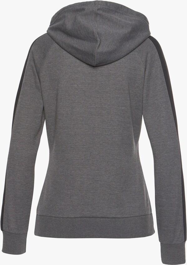 Patrizia Dini By Heine Sweatshirt Met Capuchon Antraciet/zwart Gemêleerd