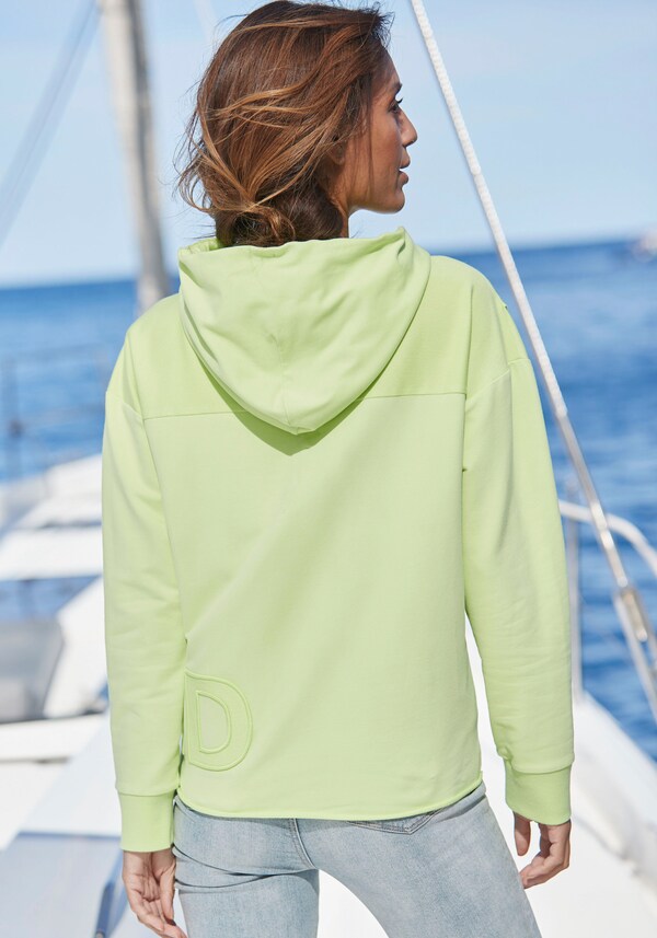 Patrizia Dini By Heine Sweatshirt Met Capuchon Limoen