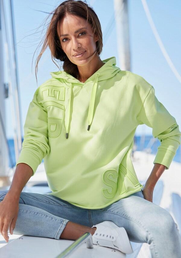 patrizia dini by heine Sweatshirt met capuchon limoen