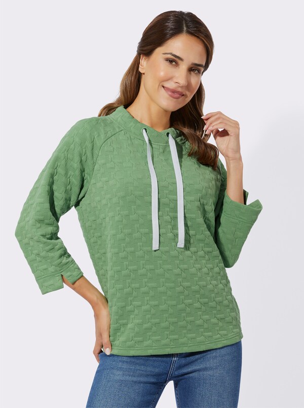 Patrizia Dini By Heine Sweatshirt Met Jacquardstructuur Appel