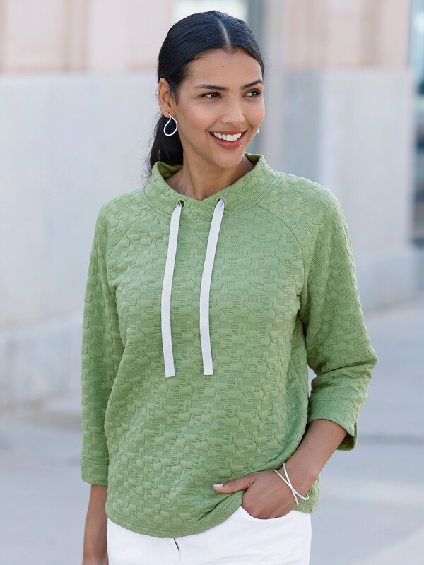 patrizia dini by heine Sweatshirt met jacquardstructuur appel