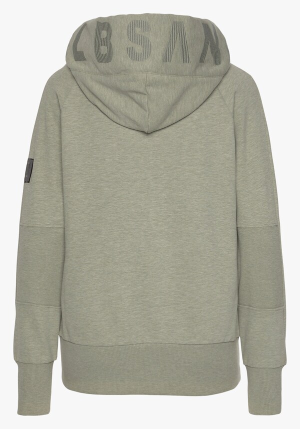 Patrizia Dini By Heine Sweatvest Met Capuchon Groen Gemêleerd