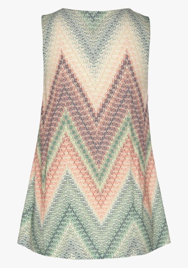 Patrizia Dini By Heine Tanktop Groen/roest/aubergine Bedrukt