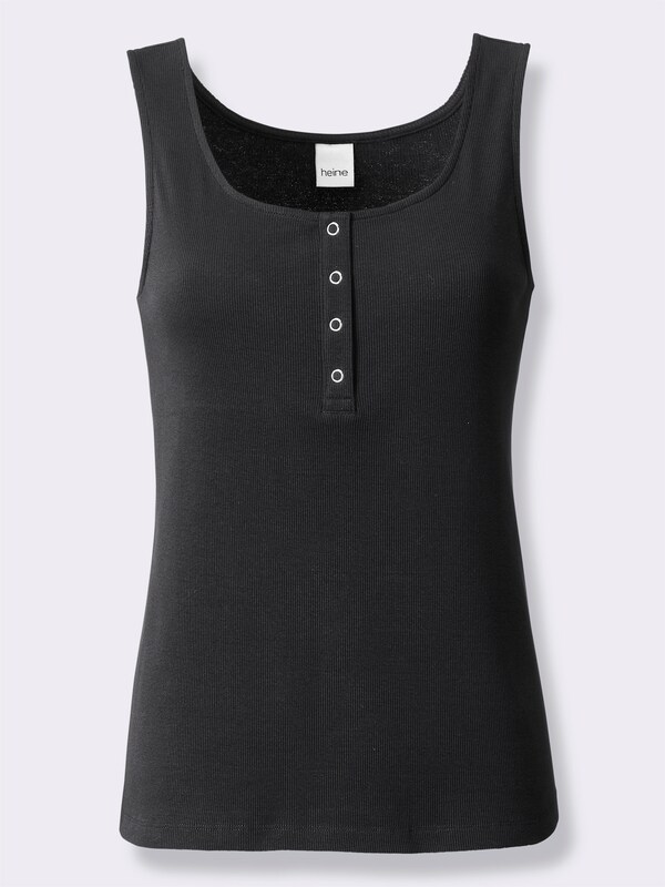 Patrizia Dini By Heine Top Met Drukknoopsluiting Zwart