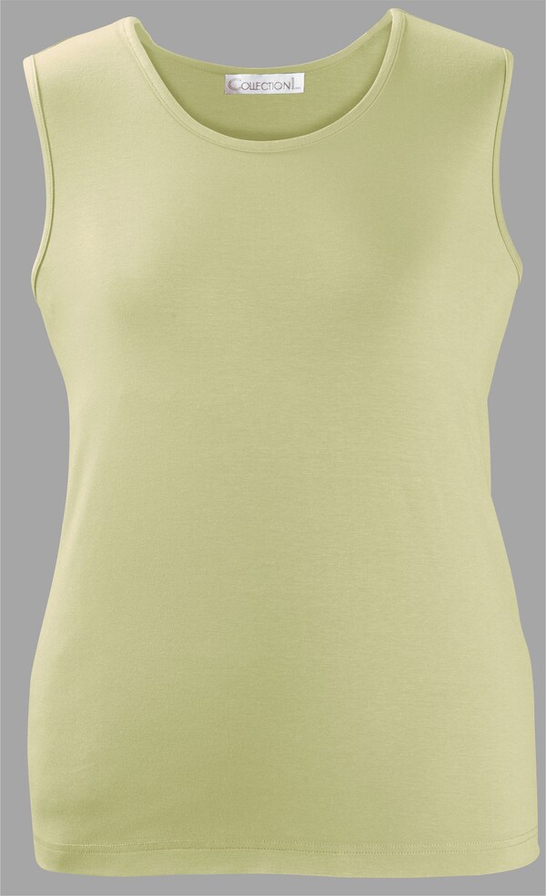 Patrizia Dini By Heine Top Met Ronde Hals Lindegroen