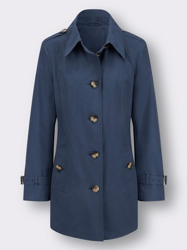 Patrizia Dini By Heine Trenchcoat Met Split Achter Donkerblauw