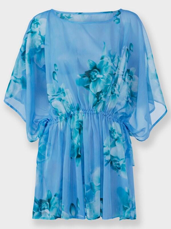 Patrizia Dini By Heine Tuniek Taille In Wijdte Verstelbaar Hemelsblauw/blauwgroen Bedrukt