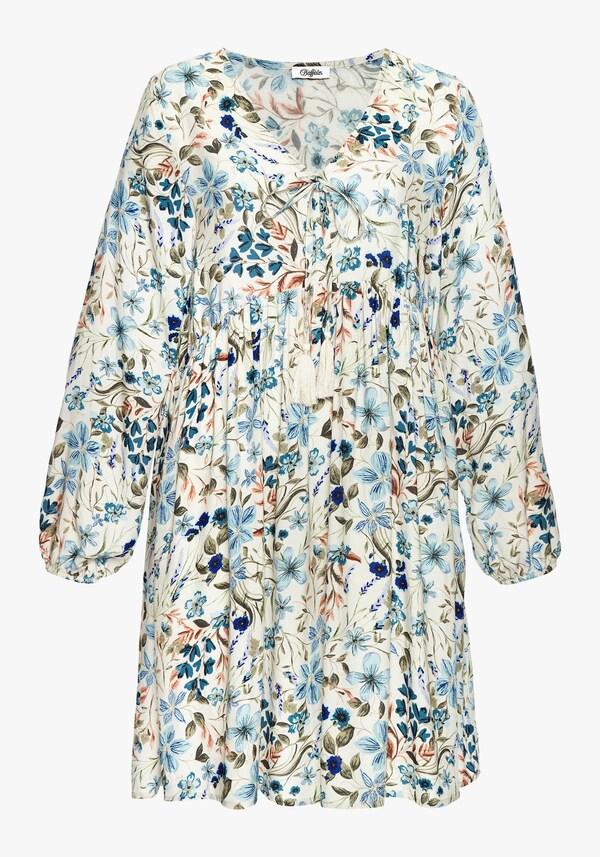 Patrizia Dini By Heine Tuniekjurk Crème/blauw Bedrukt