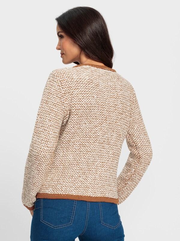 Patrizia Dini By Heine Vest Camel/champagne Gemêleerd