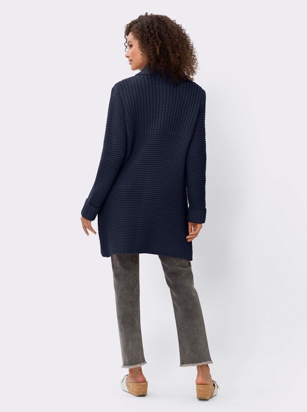 Patrizia Dini By Heine Vest Met Opstaande Kraag Marine