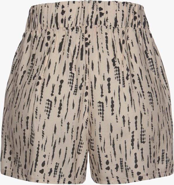 Patrizia Dini By Heine Webshorts Beige/zwart Geprint
