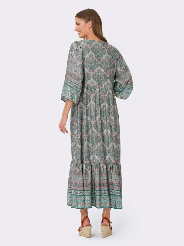 Patrizia Dini By Heine Zomerjurk In Paisleydessin Zand/flamingo Bedrukt