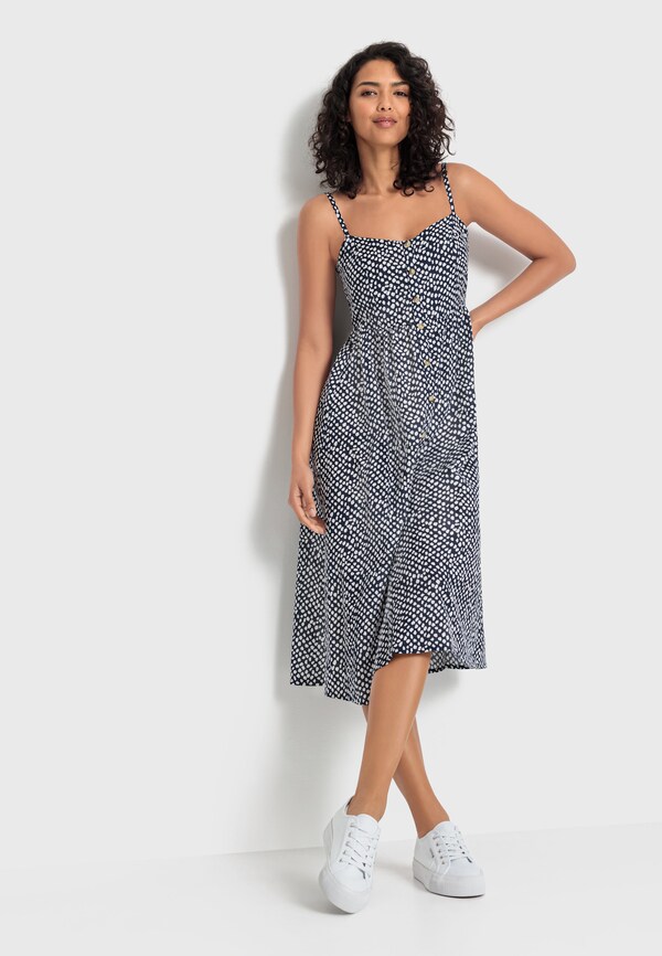 patrizia dini by heine Zomerjurk marine/crème bedrukt