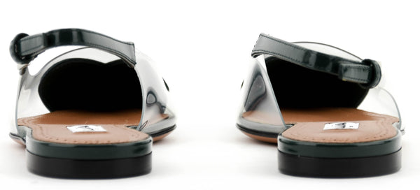 Paul Warmer ALAIA LE COEUR BALLERINA FLAT SLINGBACK GREEN