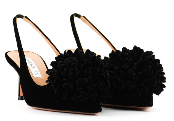 Paul Warmer AQUAZZURA COUTURIER SLING 65 PUMP BLACK