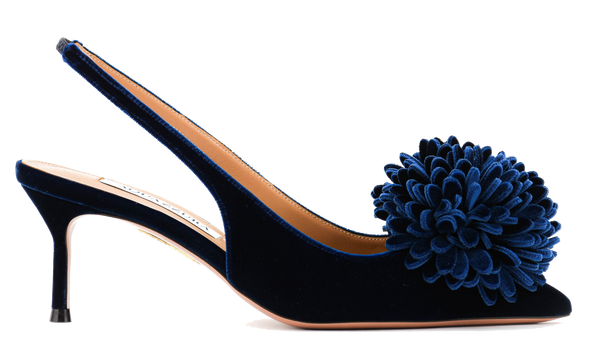 paul warmer AQUAZZURA COUTURIER SLING 65 PUMP PARIS BLU