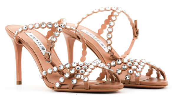 Paul Warmer AQUAZZURA TEQUILA SANDAL 85 POWDER PINK