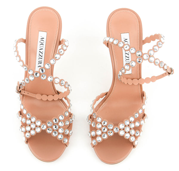 Paul Warmer AQUAZZURA TEQUILA SANDAL 85 POWDER PINK