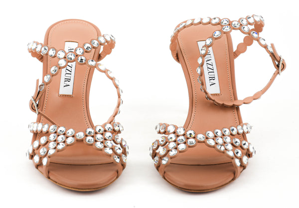 Paul Warmer AQUAZZURA TEQUILA SANDAL 85 POWDER PINK