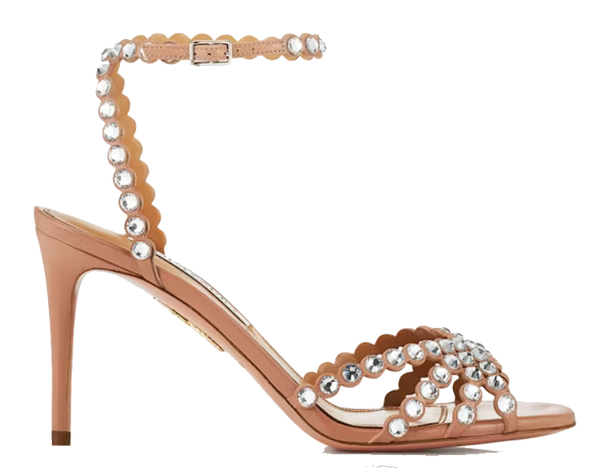 paul warmer AQUAZZURA TEQUILA SANDAL 85 POWDER PINK