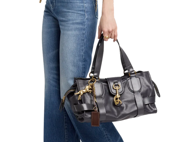 Paul Warmer CHLOE KERALA 25 DAY BAG SMALL BLACK NAVY