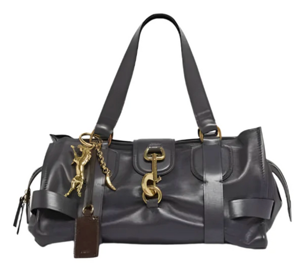 paul warmer CHLOE KERALA 25 DAY BAG SMALL BLACK NAVY