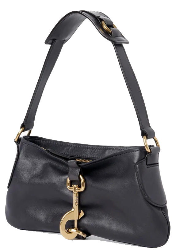 Paul Warmer CHLOE KERALA 25 SHOULDER BAG MINI BLACK NAVY