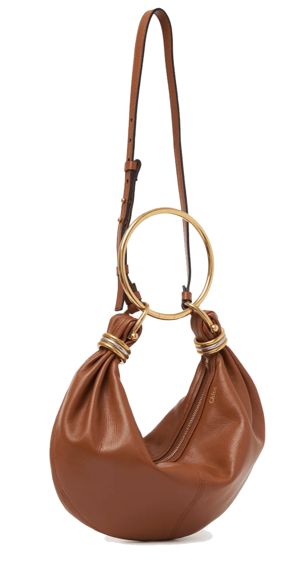 Paul Warmer CHLOE SMALL HOBO BRACELET BAG CLAY BROWN