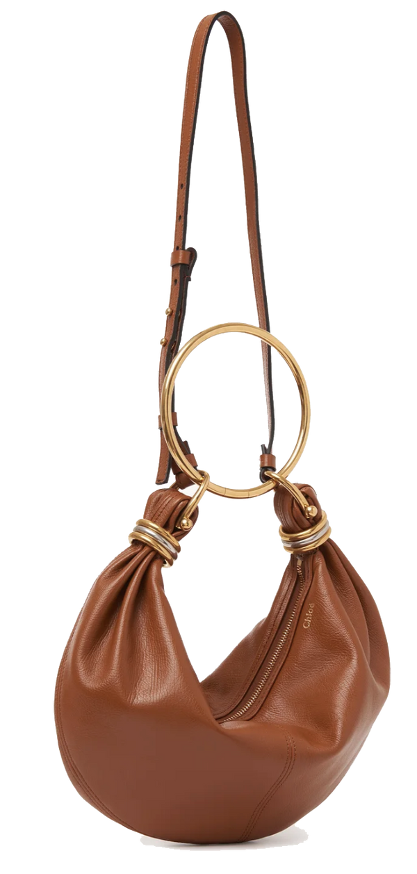 Paul Warmer CHLOE SMALL HOBO BRACELET BAG CLAY BROWN