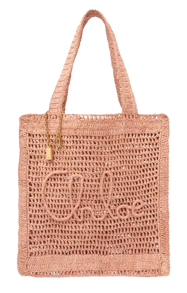 paul warmer CHLOE SUMMER BANANA TOTE BAG SUMMERY BEIGE