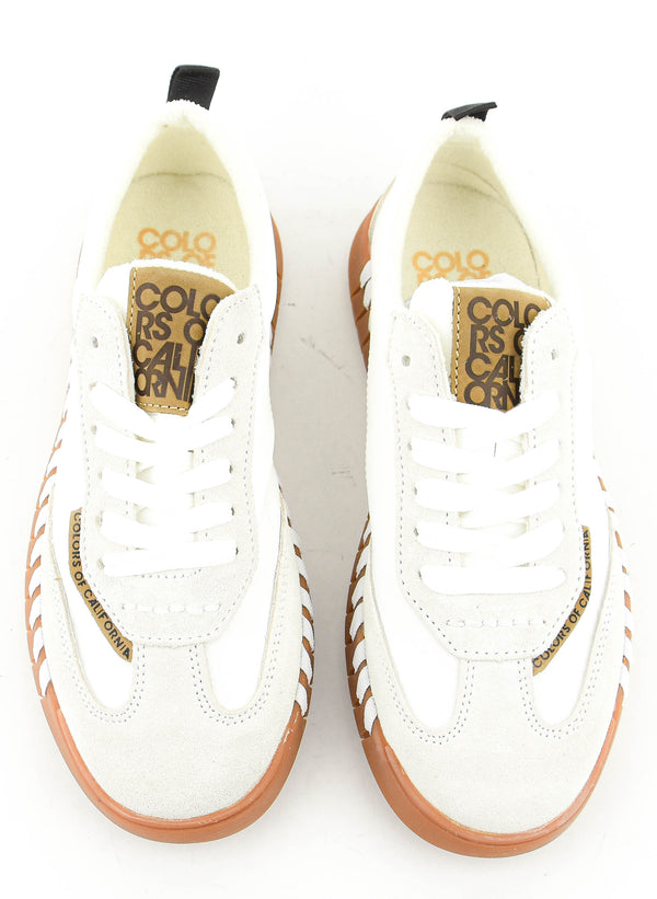 Paul Warmer COLORS OF CALIFORNIA CRUNCHY SNEAKER WHITE