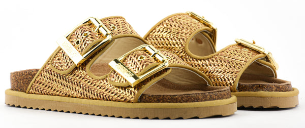 Paul Warmer COLORS OF CALIFORNIA LAMINATED RAFFIA GOLD